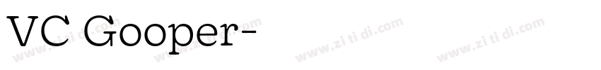 VC Gooper字体转换